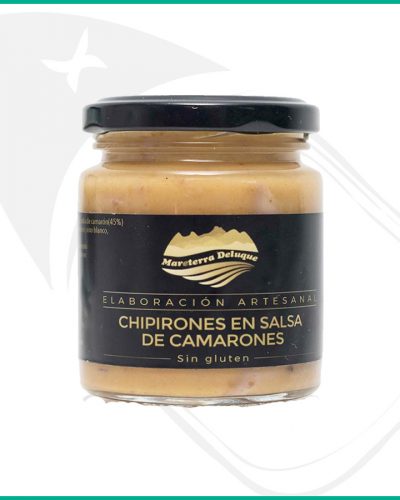 Anillas de chipirón en salsa de camarones, tóma ésta conserva gourmet caliente