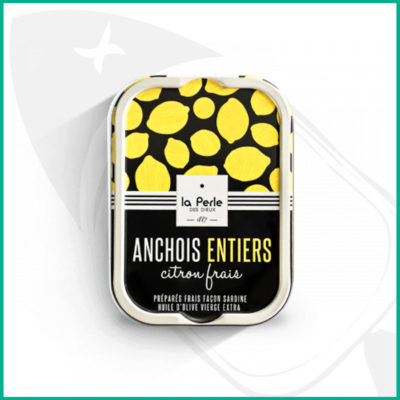 anchoas en conserva de pescado azul con limón confitado