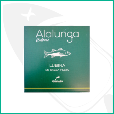 Lubina en salsa pesto