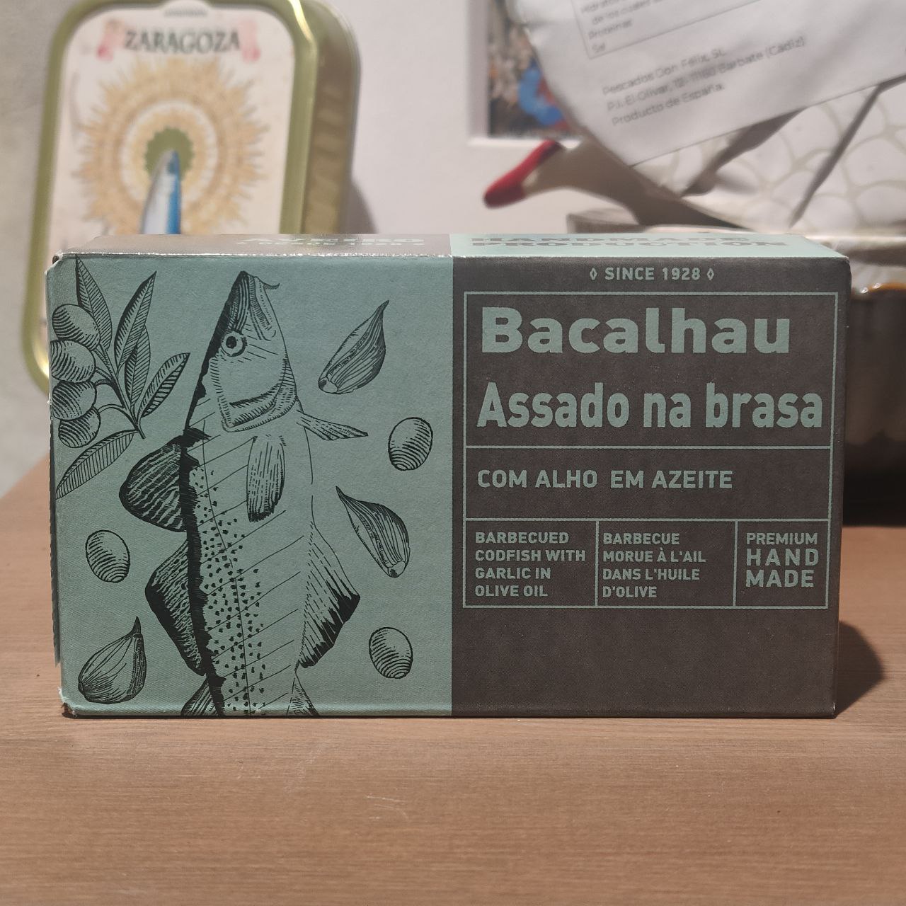 Conserva de bacalao a la brasa de Aveiro