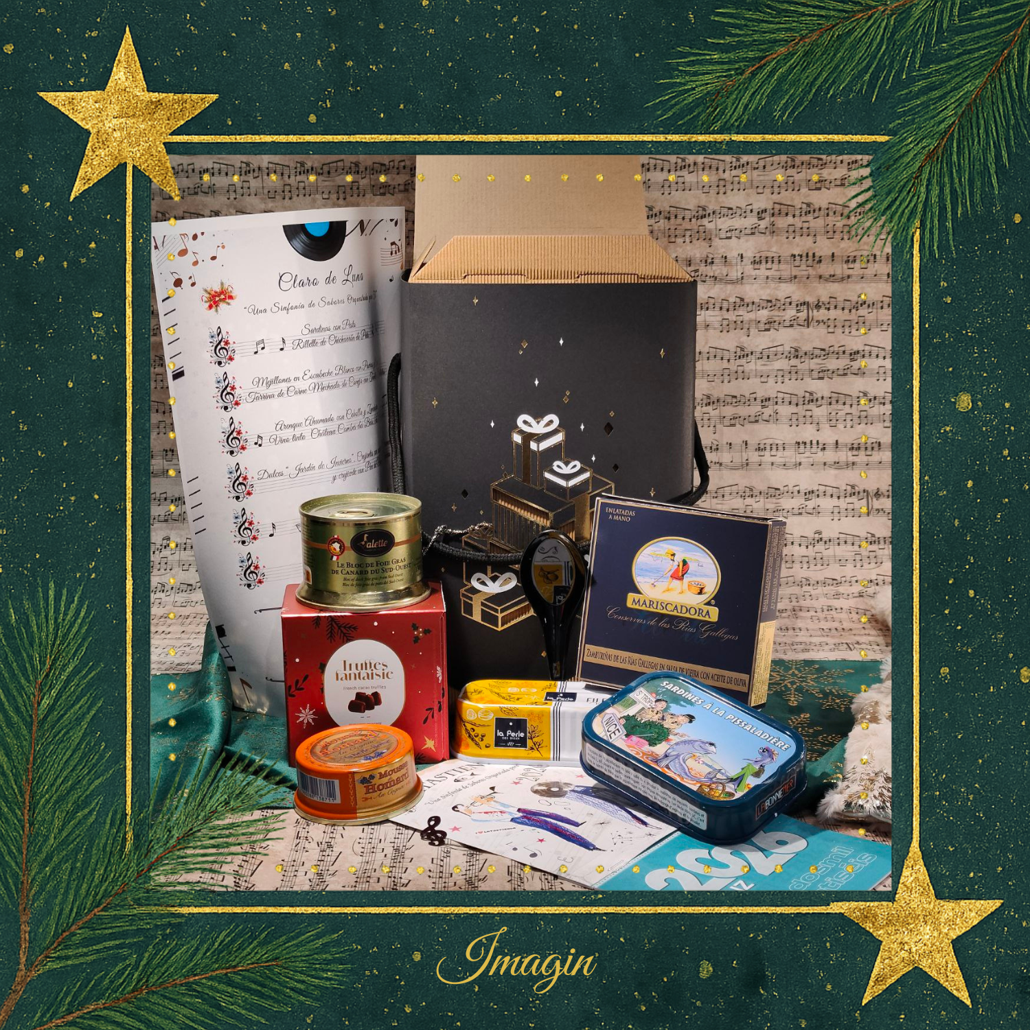 Caja regalo gourmet abierta caja regalo gourmet imagin mostrando las conservas gourmet