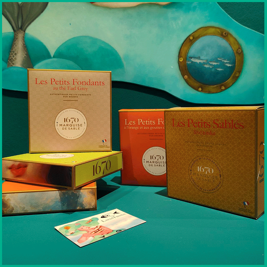 cajas de mantequilla con sabores