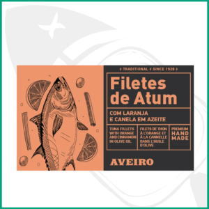 Lata de Atún naranja canela Lata de Atún con naranja y canela