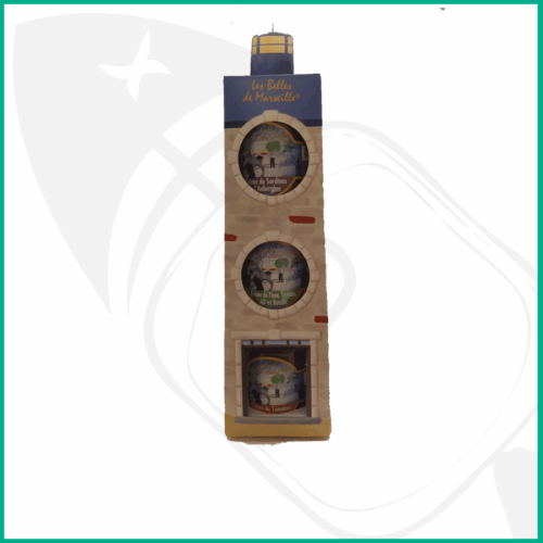 Degustcion pates de pescado Marsella Degustación de tres patés de pescado en forma de faro ideal para regalo en