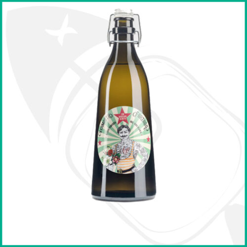 Vermouth blanco El Forzudo con manzana reineta. Botella de 1L