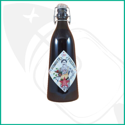 Vermouth premium rojo El Forzudo. Vermouth rojo del Bierzo en botella de 1L