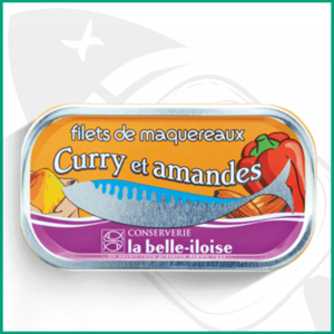 Filetes caballa curry almendras asadas Lata conserva de caballa fileteada al curry y almendras asadas