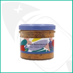 Ratatouille Conserva de pisto con berenjena y atún ahumado