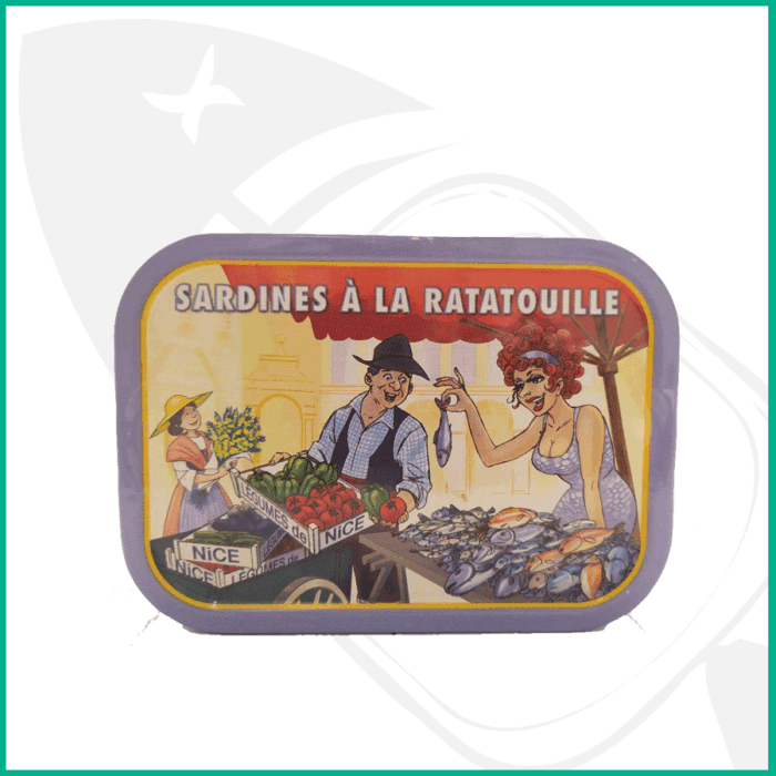 sardinas-pisto-berenjena Lata de Sardina con ratatouille