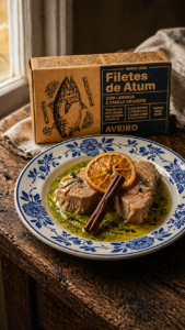 conserva de atún con naranja y canela