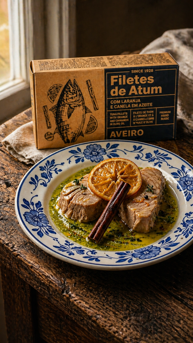 conserva de atún con naranja y canela