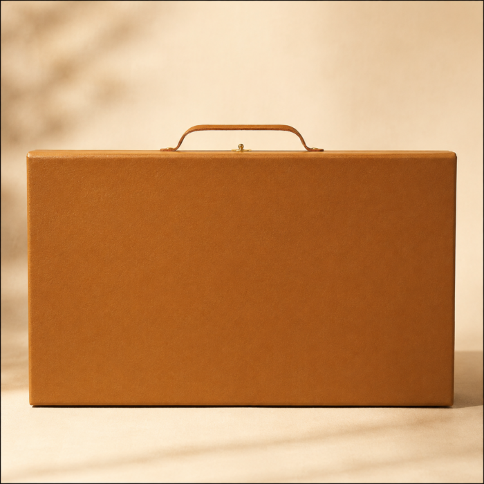 CAJA MALETA GRANDE COLOR HABANA