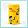 té oolong sabor melocotón con lata metálica
